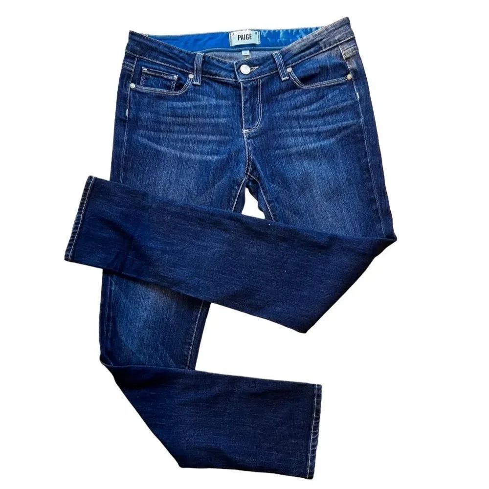 Paige jeans jimmy jimmy skinny low rise dark wash denim size 26